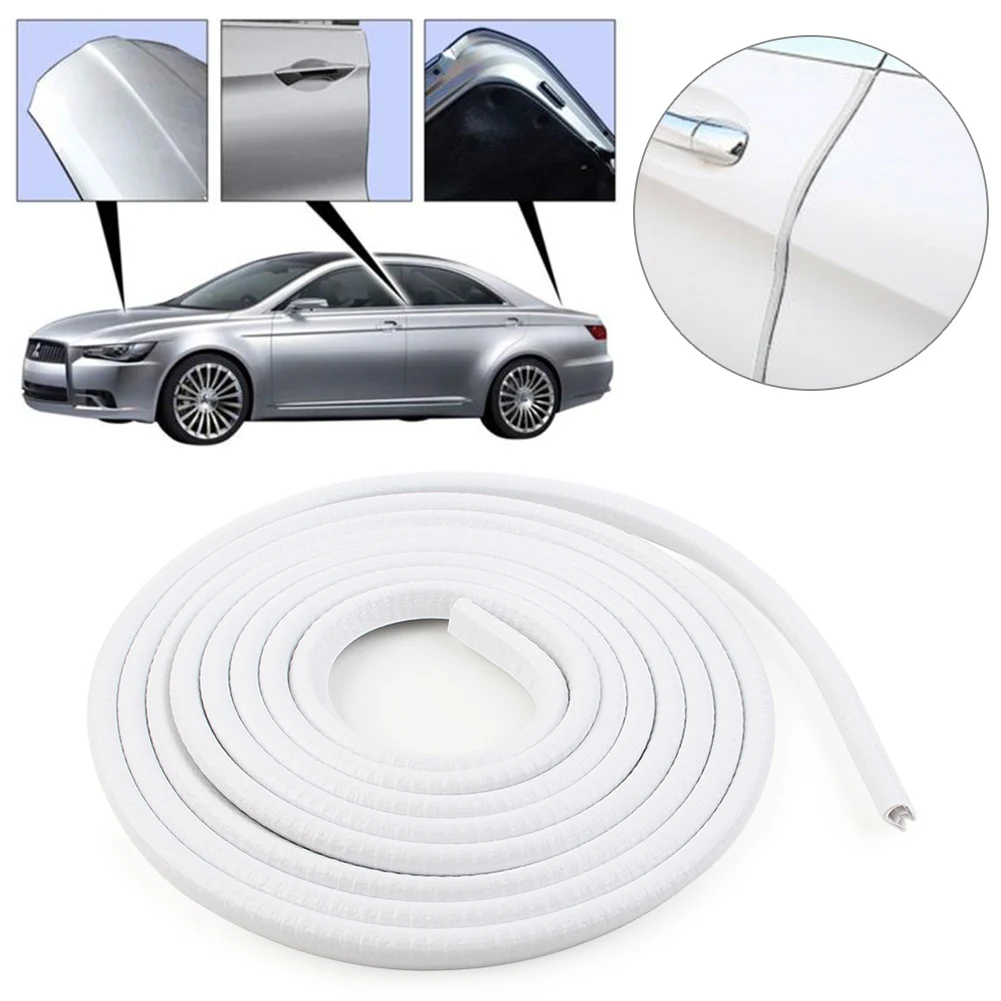 

4M 13Ft Universal Car Rubber Seal Trim Molding Strip Auto Door Edge Lock Protector White