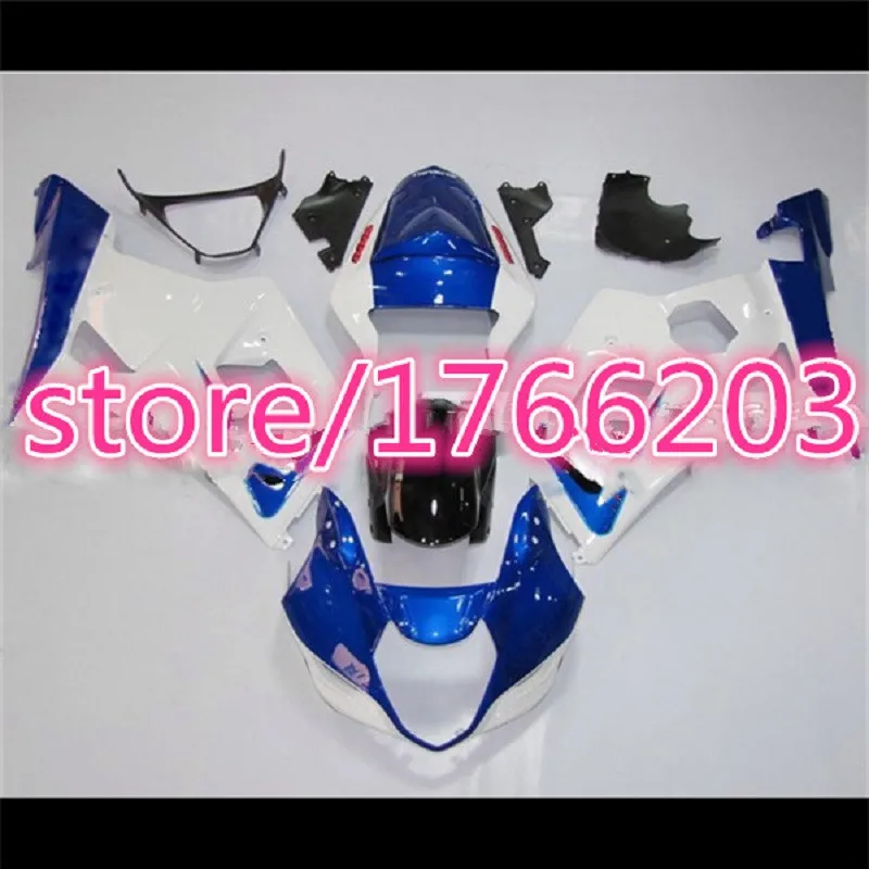 

White blue black Motorcycle fairings kit Injection ABS for Suzuki K3 K4 GSXR1000 03 04 GSXR 1000 2003 2004 Fairing kits