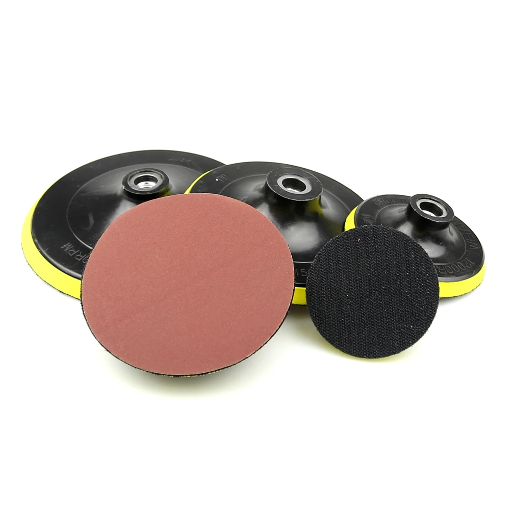 Almofada de lixamento de broca, 1 peça de suporte traseiro m14 + 1 peça de haste de conector m14