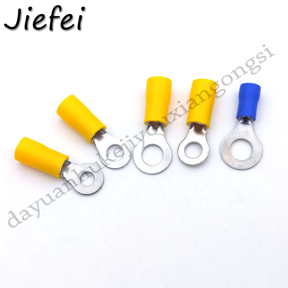 500-1000Pcs New Brass Ring Crimp Insulation Terminal RV5.5-4 RV5.5-5 RV5.5-6 mm Wire Cable Connector RV