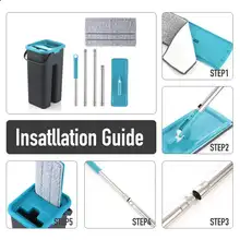 Microfiber Flat Mop with Bucket for Floor Cleaning #6