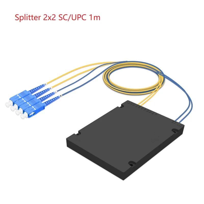 

PLC Splitter 2x2 2x4 2x8 2x16 2x32 2x64 SC/UPC Fiber optical Splitter Single Mode optic splitter box FTTH Fibre Splitter