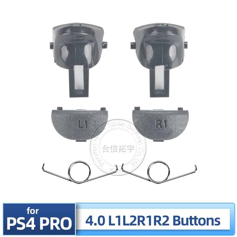 HOTHINK 1set 4.0 Version Trigger Buttons L1 R1 R2 L2 with Springs For PlayStation 4 PS4 Pro Controller Version JDM-055