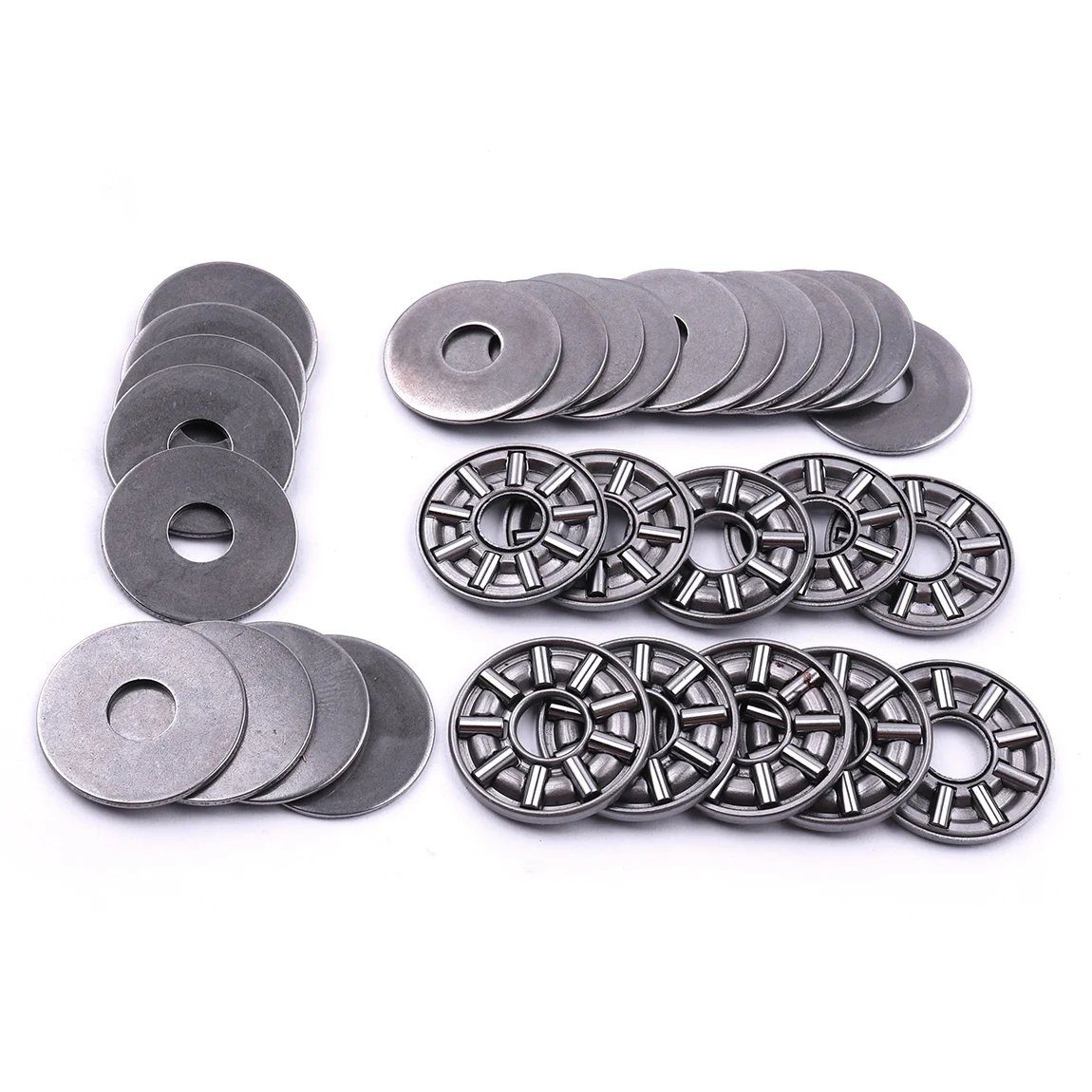 Conjuntos 10 3-em-1 AXK0619- AXK1730 + 2AS Agulha Thrust Rolamentos Axiais Rolamentos de Rolos Com Duas Anilhas Plana Empuxo do Rolamento de Esferas