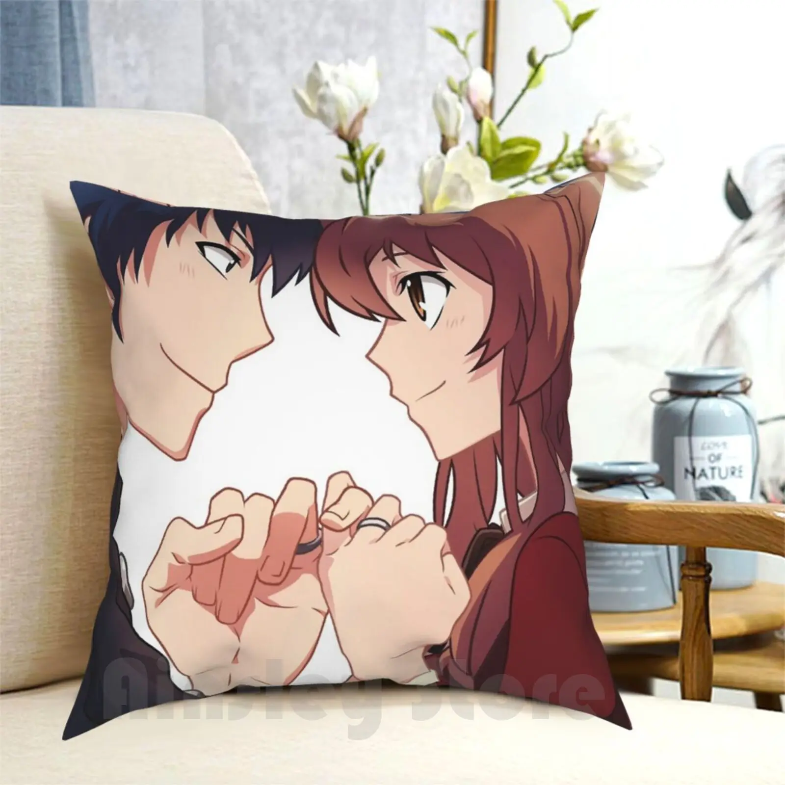 Toradora Pillow Case Printed Home Soft DIY Pillow cover Toradora Anime Manga Kawaii Happy Shojo Shonen Love Lovely Rom Com