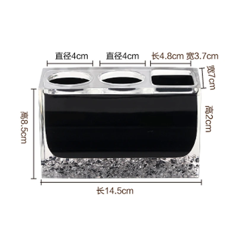 Crystal Bathroom Supplies Creative Electric Toothbrush Holder Countertop Shelf Bathroom Porous Toothpaste Storage Rack Base