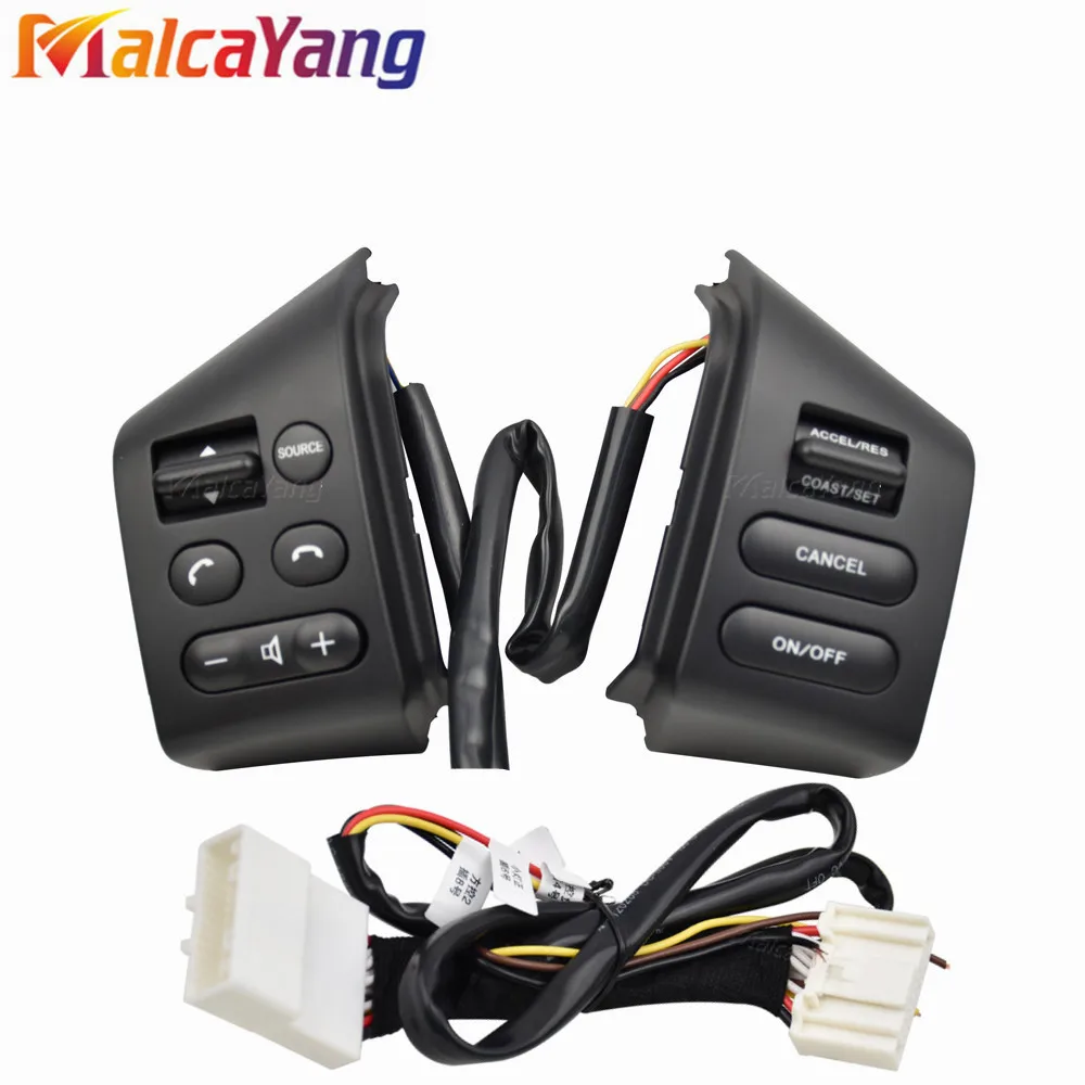 with cables Steering wheel control button for Nissan Tiida LIVINA Sylphy volume phone button switch Car accessories