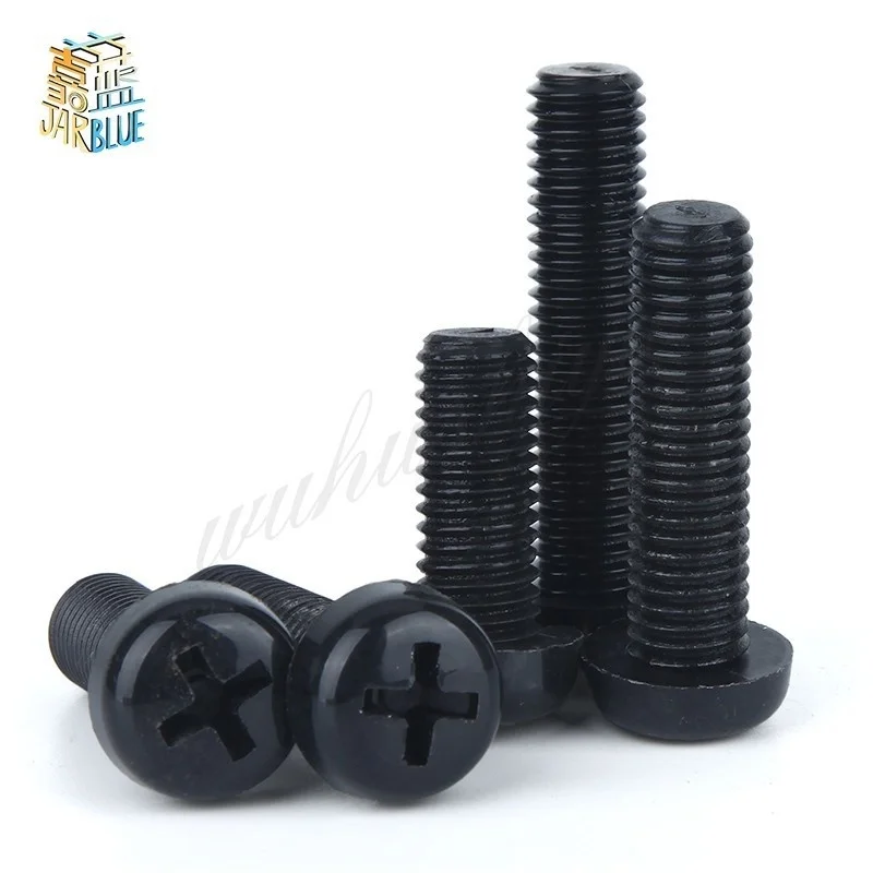 

50Pcs M2.5 M3 M4 ISO7045 DIN7985 GB818 Nylon Cross Recessed Pan Head Screws Plastic Spacer Phillips Screw