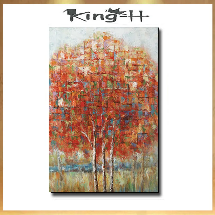 

Outskirts scenery Abstract canvas oil painting Hand-painted indoor decor hanging picture Home decor for living room no framed