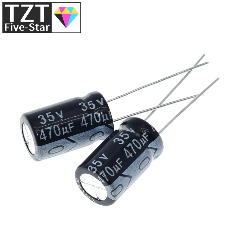 10/30 Stück, hochwertige 35V470UF 10*17mm 470UF 35V 10*17 Elektrolytkondensatoren – Detail 2