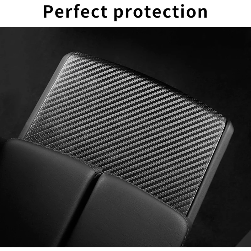 Carbon Fiber Armrest Panel Trim Cover | Tesla Model S & X