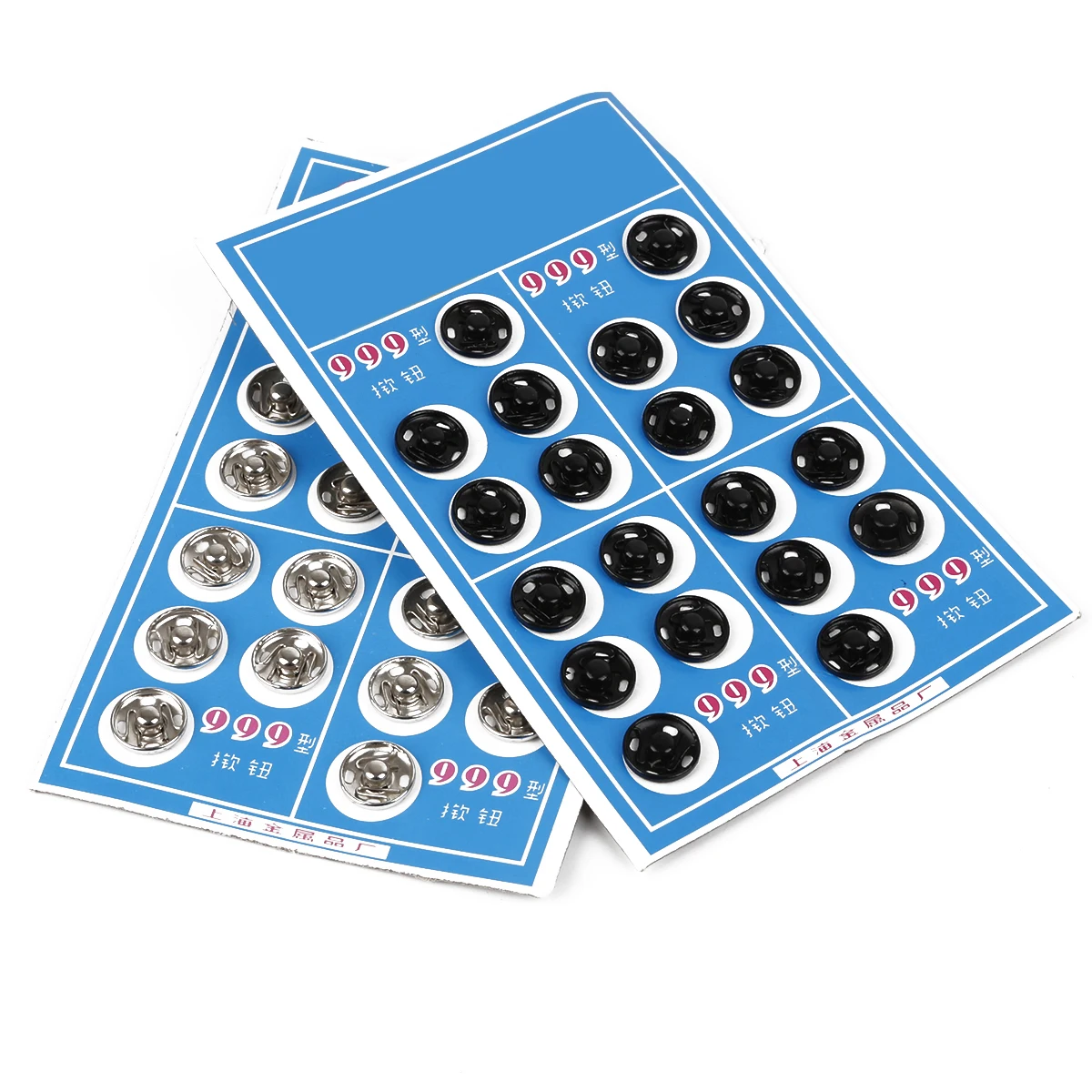 12-50Pcs 8/10/12/14/16/18/20mm Metal Snap Fasteners Press Button Stud Black Rhodium Clothing accessories Sewing Embedded buckle