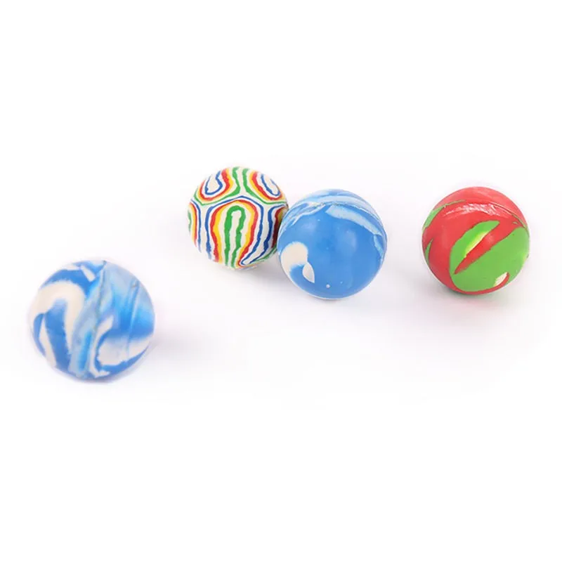 Bolas de juguete divertidas para niños, bolas hinchables mezcladas de 25mm, salto flotante sólido, pelota de goma elástica de juguete hinchable, 10/20/40 Uds.