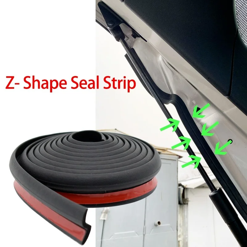 4 Meters Z Shape Rubber Seal Car Door Edge Guard Molding Trim Protectors Strip