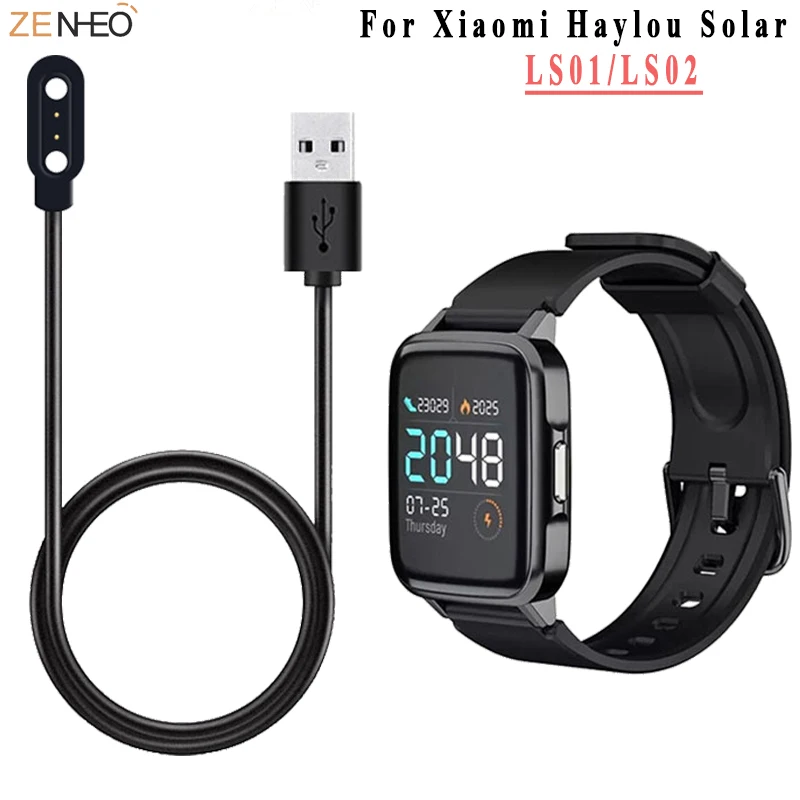 For Xiaomi Haylou Solar LS02/LS01 Smart Watch Charger USB Charging Cable Cord Smart Watch Charging Accessories Charger