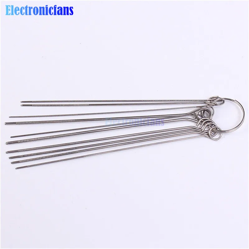 10 Kinds Stainless Steel Needle Set PCB Electronic Circuit Through Hole Needle Desoldering Welding Repair Tool 80mm 0.7-1.3mm