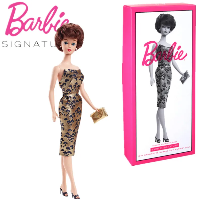 

Barbie Signature 1961 Retro Doll Bobo Head Fashion Doll 60th Anniversary Edition Doll Toy Kids Collectors Collectible Gift GXL25