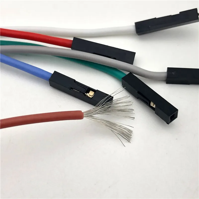 High-end 1P 22awg Soft silicone dupont wire cable connector Female Male Gold-plated 10/20/30/40/50/60cm for Arduino computer fan