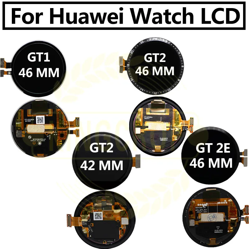 Original Screen For Huawei Watch GT1 GT2 LCD Display Touch Panel Digitizer Assembly For Huawei Watch GT2 GT 2 2E 46MM LCD