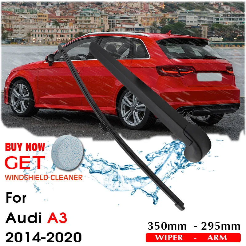 

Car Wiper Blade Rear Back Window Windscreen Windshield Wipers Auto Accessories For AUDI A3 Hatchback 350mm 2014-2020
