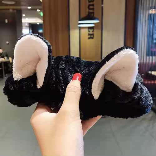 Wash Face Hair Holder Hairbands Soft Warm Coral Fleece Bow Animal Ears Headband For Women Girls Turban Fashion Hair Accessories - Image 23