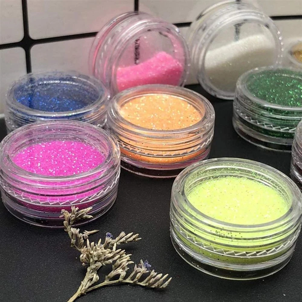 100pcs 2g/3g/5g/10g/15g/20g Empty Plastic Cosmetic Makeup Jar Pots Transparent Sample Bottles Eyeshadow Cream Lip Balm Container