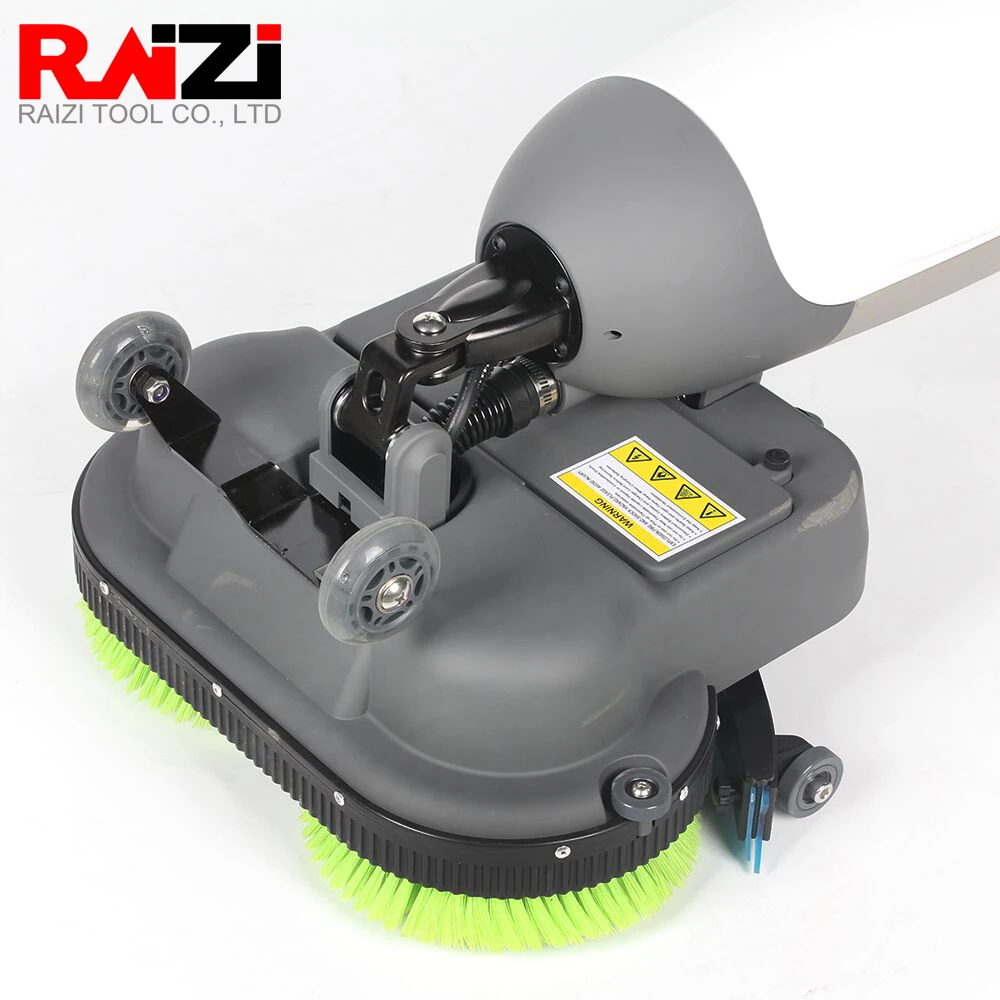 Raizi Mini Floor Scrubber with Battery Multifunctional Dual Brush Hotel Restaurant Industrial 110/220v Floor Cleaning Machine