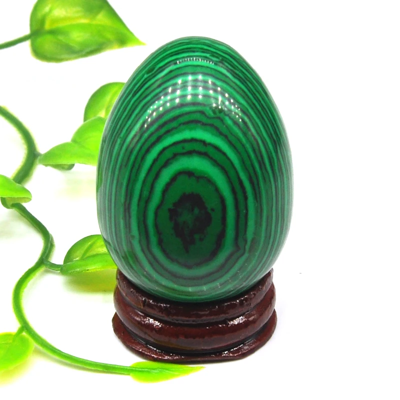 

35x50MM Malachite Turquoise Egg Shaped Gemstone Natural Healing Crystal And Stone Reiki Statue Table Decoration Craft Home Decor