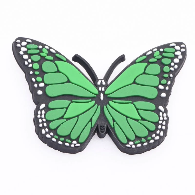 PVC Butterfly Shoes Charms For Decoration Silicon Shoes Charms Animal Accessories Buckles Women Girls Party Gifts