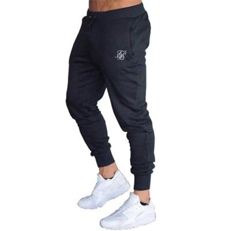 Men\'s high-quality Sik Silk brand polyester trousers fitness casual trousers daily training fitness casual sports jogging pants