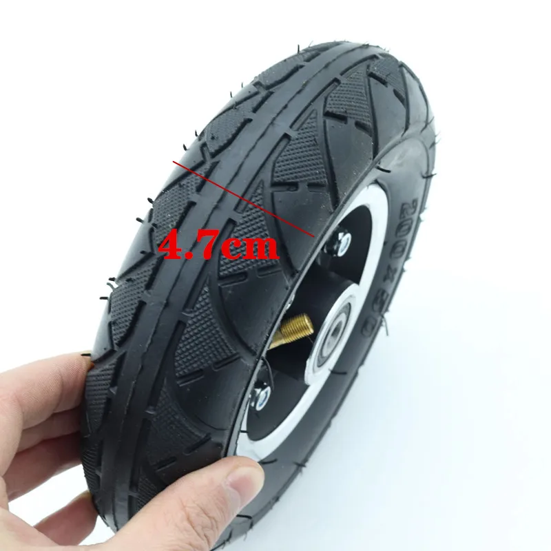 Neumรกtico de aleaciรณn de aluminio para patinete elรฉctrico, rueda de 200x50, Hub8 pulgadas, 200x50