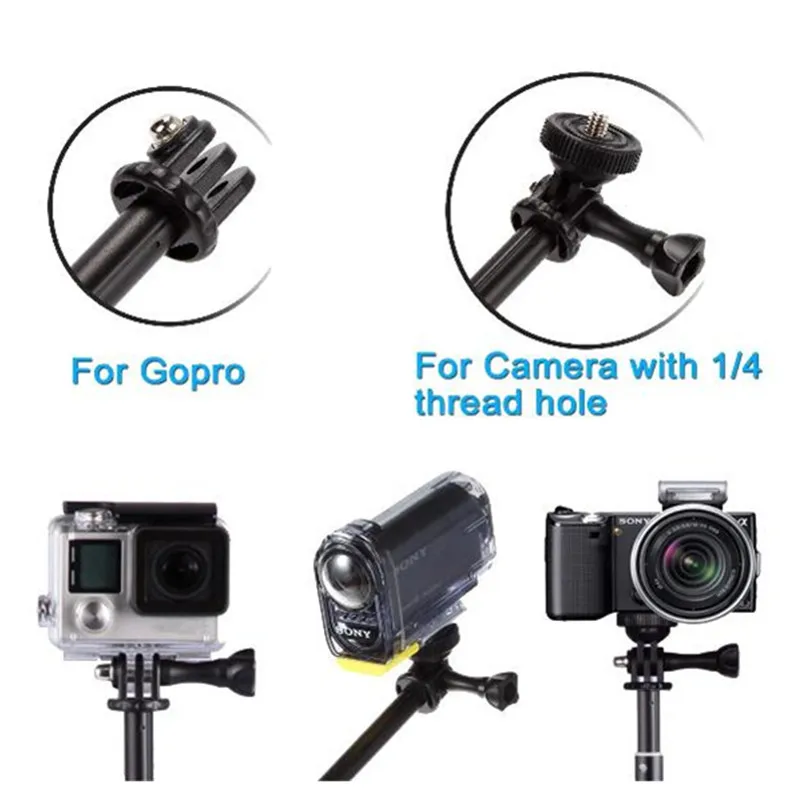 Monopod Selfie Stick สำหรับ GoPro Stick Baton Selfie มือถือกันน้ำ Sticks สำหรับ GoPro HERO 7 6 5 Xiaoyi 4K DJI