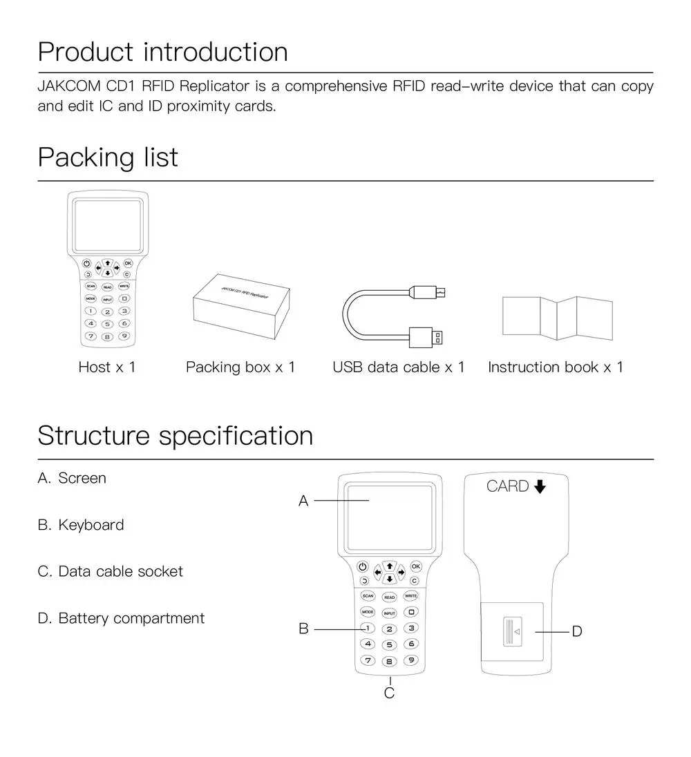 JAKCOM CD1 RFID Replicator