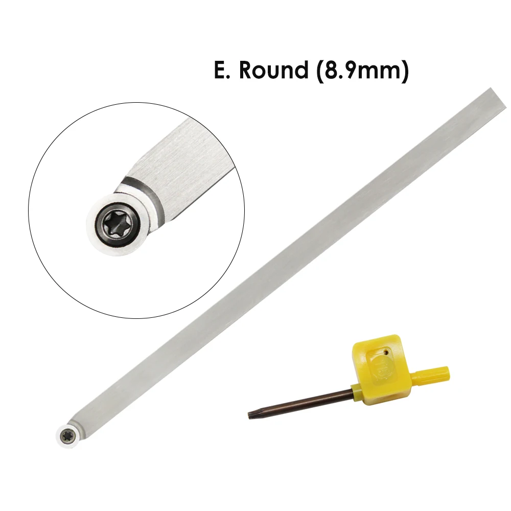 Woodturning Tool Diamond Round Square  Carbide Insert Cutter Stainless Steel Bar Wood Lathe Turning Tools Accessories