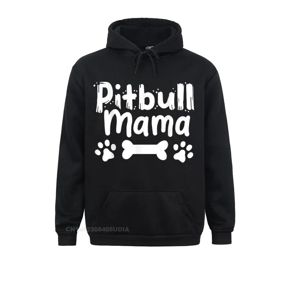 

Pitbull Mama Dog Mom Dog Lover Gift Hoodie Long Sleeve Hoodies Summer/Fall Men's Sweatshirts Print Sportswears