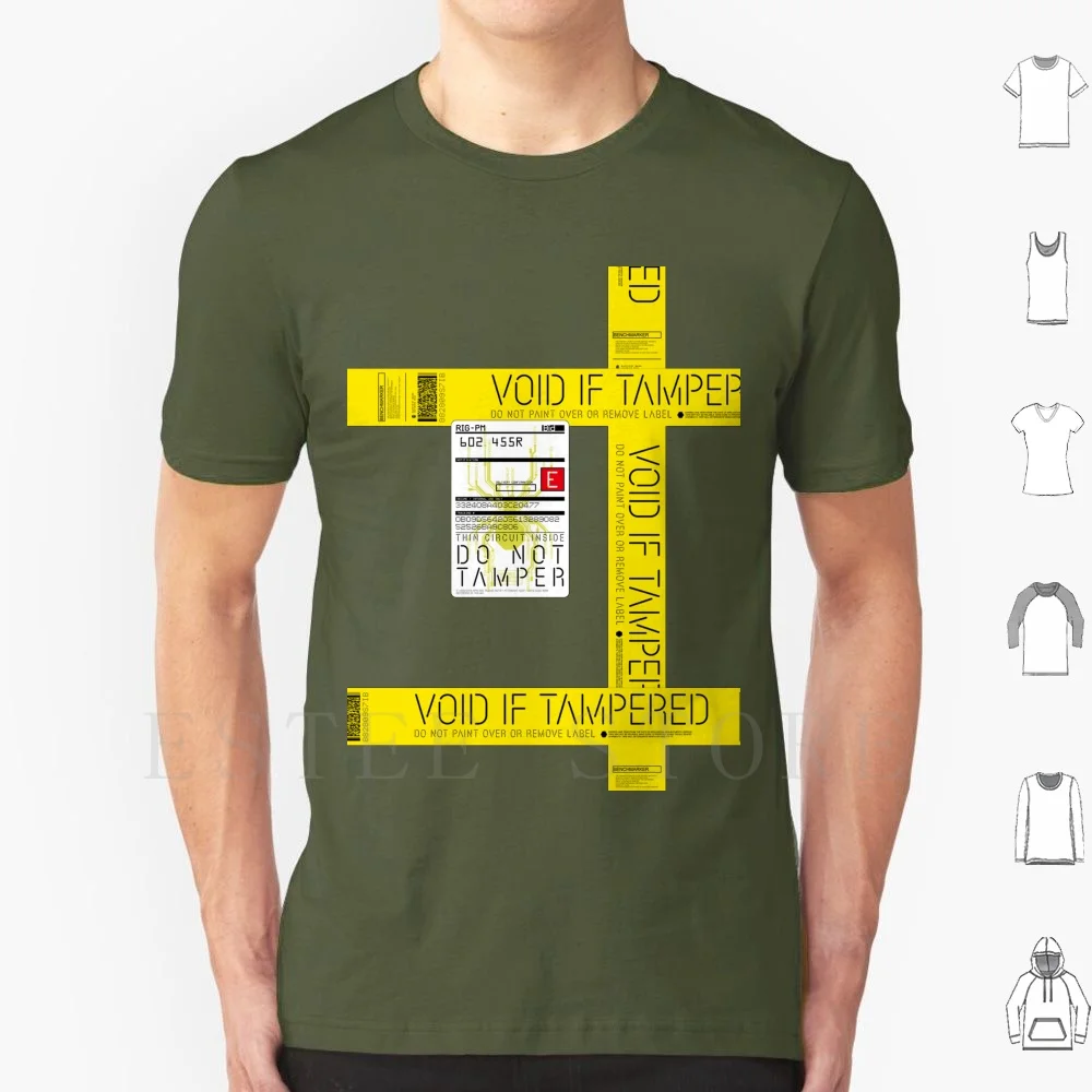 Death Stranding Void If Tampered Tape Cargo Sticker T Shirt Men Cotton 6xl Death Stranding Void If Tampered Tape Cargo Void If