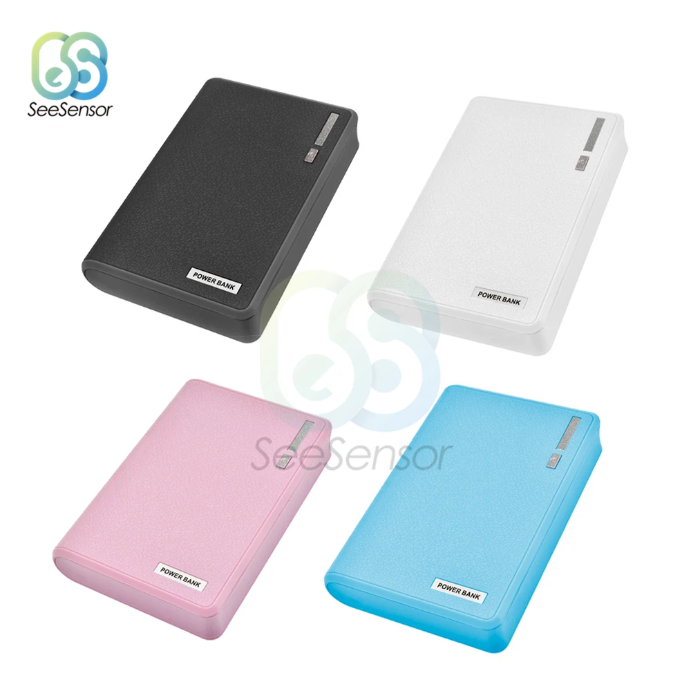 DC 5V Dual USB 4X 18650 Power Bank Battery Box caricabatterie per cellulare custodia fai da te per iPhone per Smart Phone