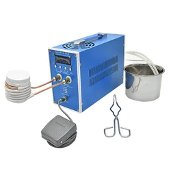 High Frequency Induction Heating Machine Metal Smelting Furnace Induction Heater Welding Metal Quenching Equipment 220V 6000W