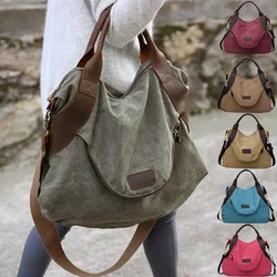 2023 Brand Large Pocket Casual Tote Women's Handbags Shoulder Handbags Canvas Capacity Bags For Women Messenger Bags Women Bag