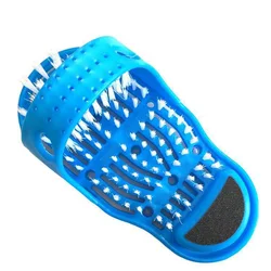 Plastic Bath Shower Feet Brush Massage Slippers Bath Shoes Brush Foot Shower Remove Dead Skin Foot Care Tool With suction cup