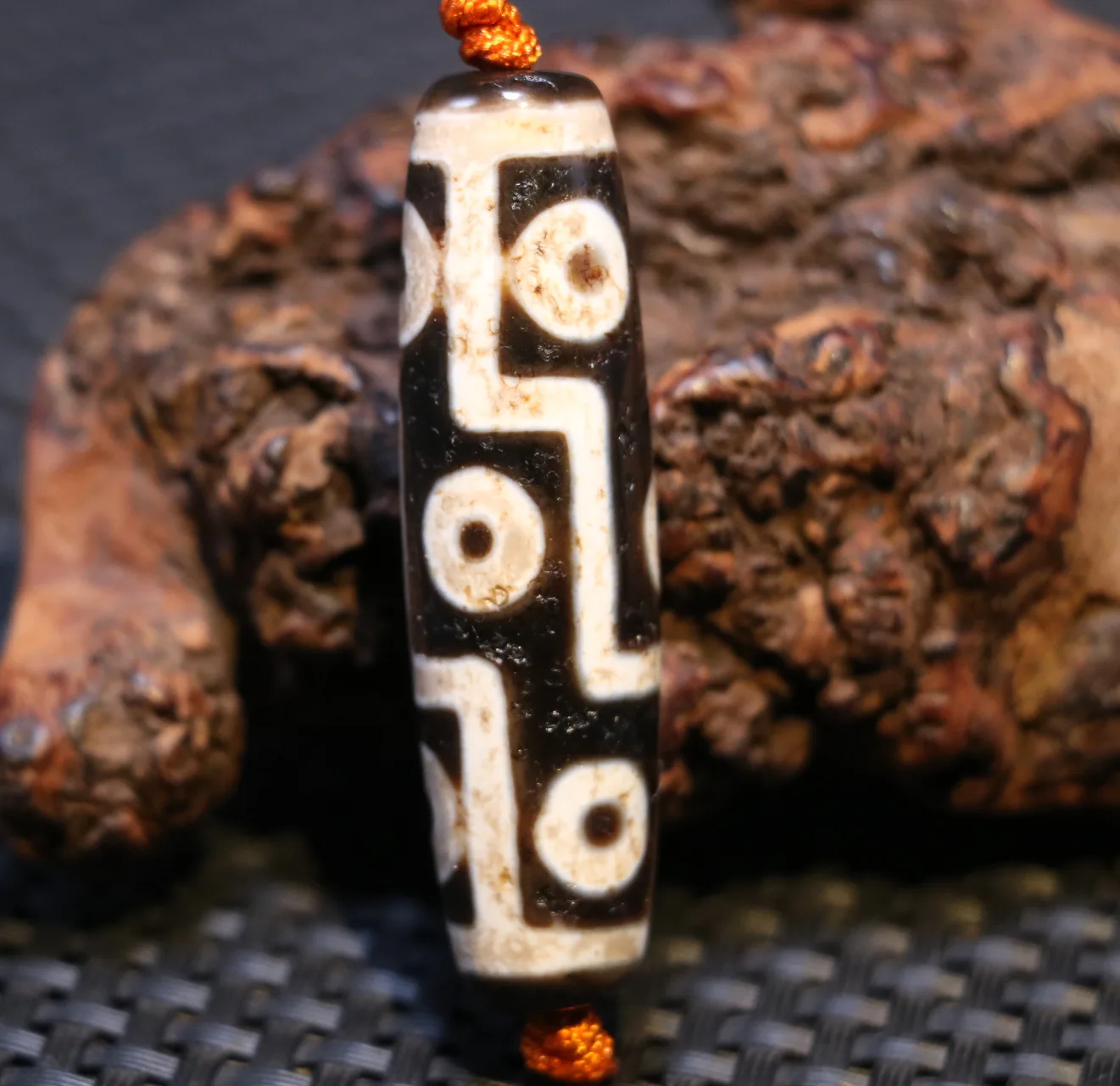 

Super Magic Energy Tibetan old Agate 9 Eye totem Kingdom dZi Bead Pendant Amulet LKbrother Talisman UPD210527A4