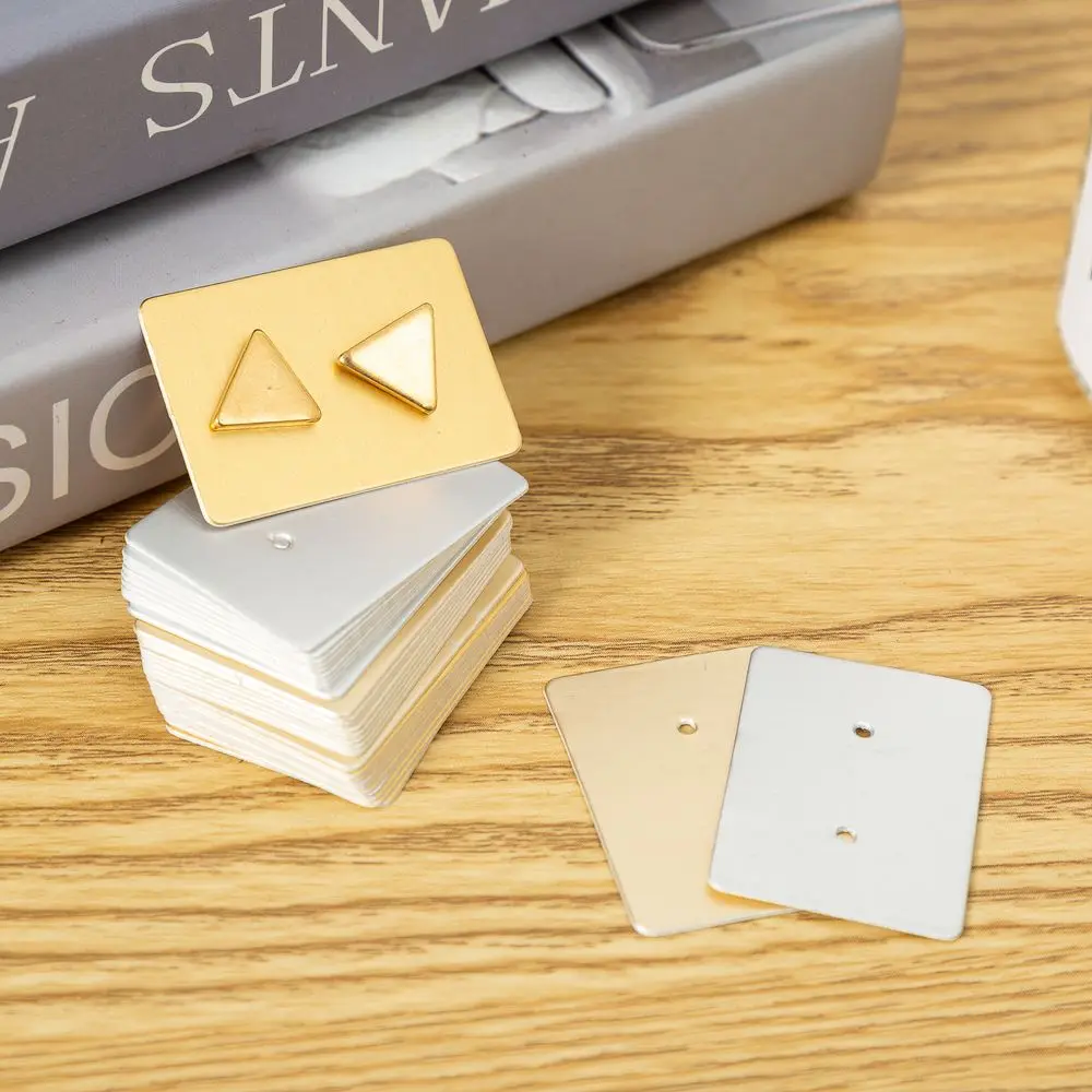 2.5*3,5 cm pcs buntes Rechteck leer Kraft papier Schmuck Ohrringe Karten Etikett Tags hängen bevorzugen DIY Zubehör Großhandel – Detail 5
