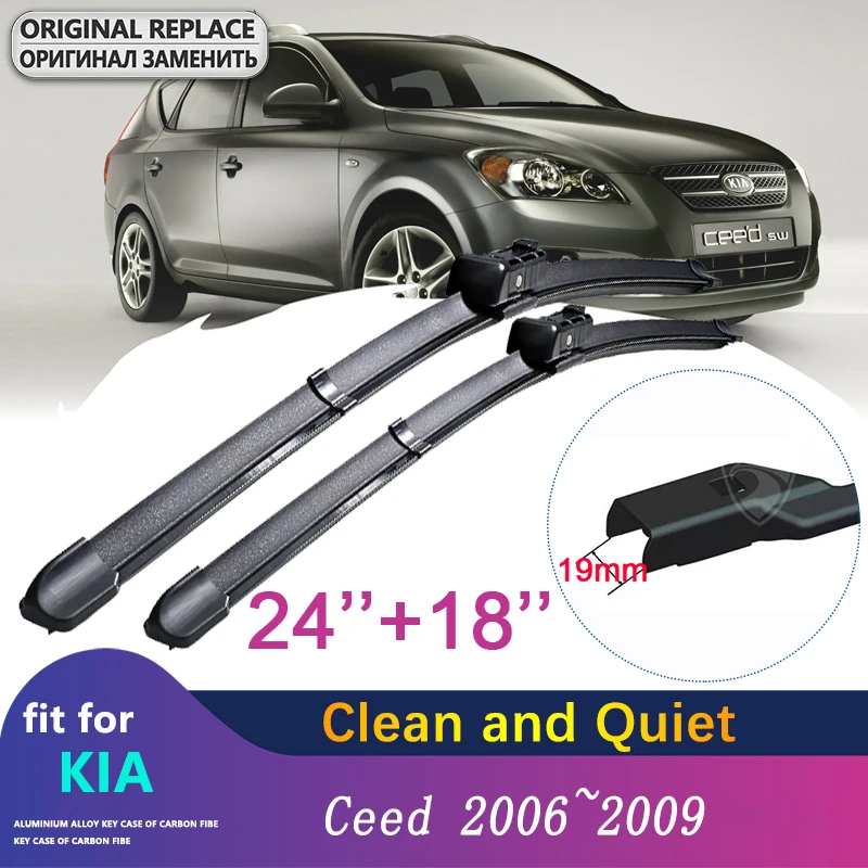 

Car Wiper Blade for Kia Ceed 2006~2009 ED Windscreen Wipers for Hyundai I30 2007~2010 2008 Car Accessories Stickers