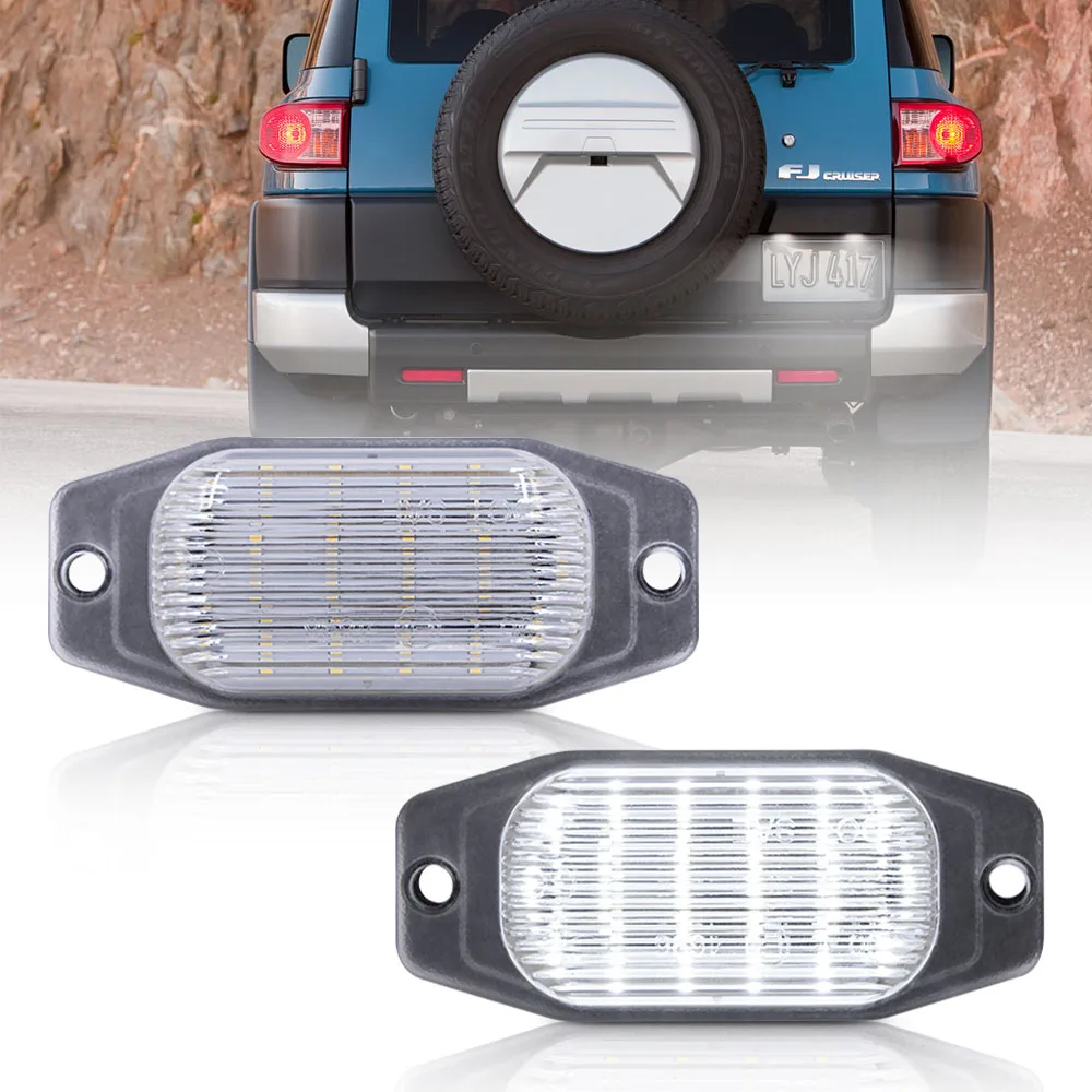 

2pcs Led License Number Plate Light For Lexus LX450 1996-1998 Toyota Land Cruiser FJ80 1991-1997 FJ Cruiser 2007-2014 canbus