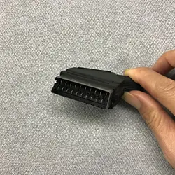 1 pezzo Scart 21 pin EU plug connettore maschio collegare la porta presa interfaccia connettore