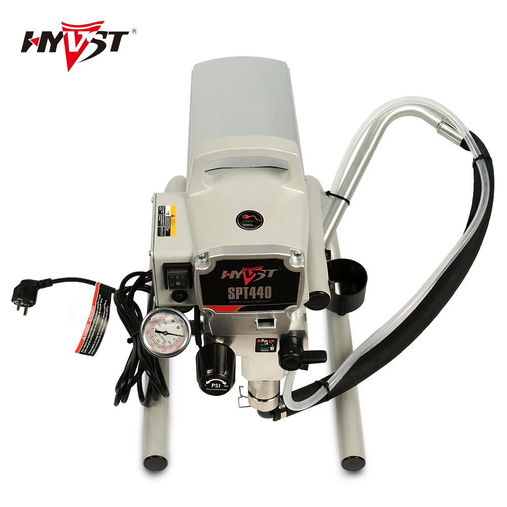 Hyvst spt440 um versátil dispositivo pulverizador mal ventilado da pintura da bomba do pistão pulverizador mal ventilado da pintura para o decorador da casa