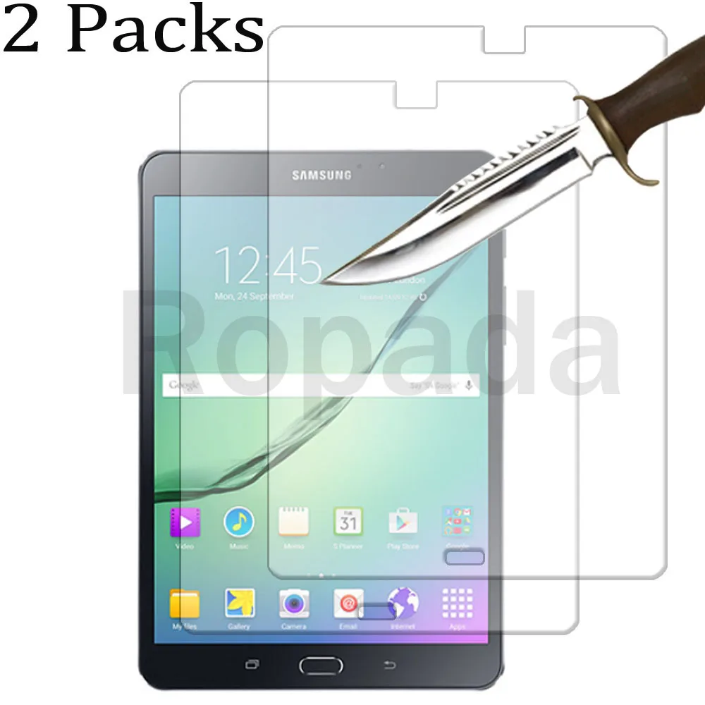 

2 Packs for Samsung galaxy tab S2 8.0 SM-T710 SM-T715 Tempered glass screen protector 2.5D 9H 0.33 tablet front cover film