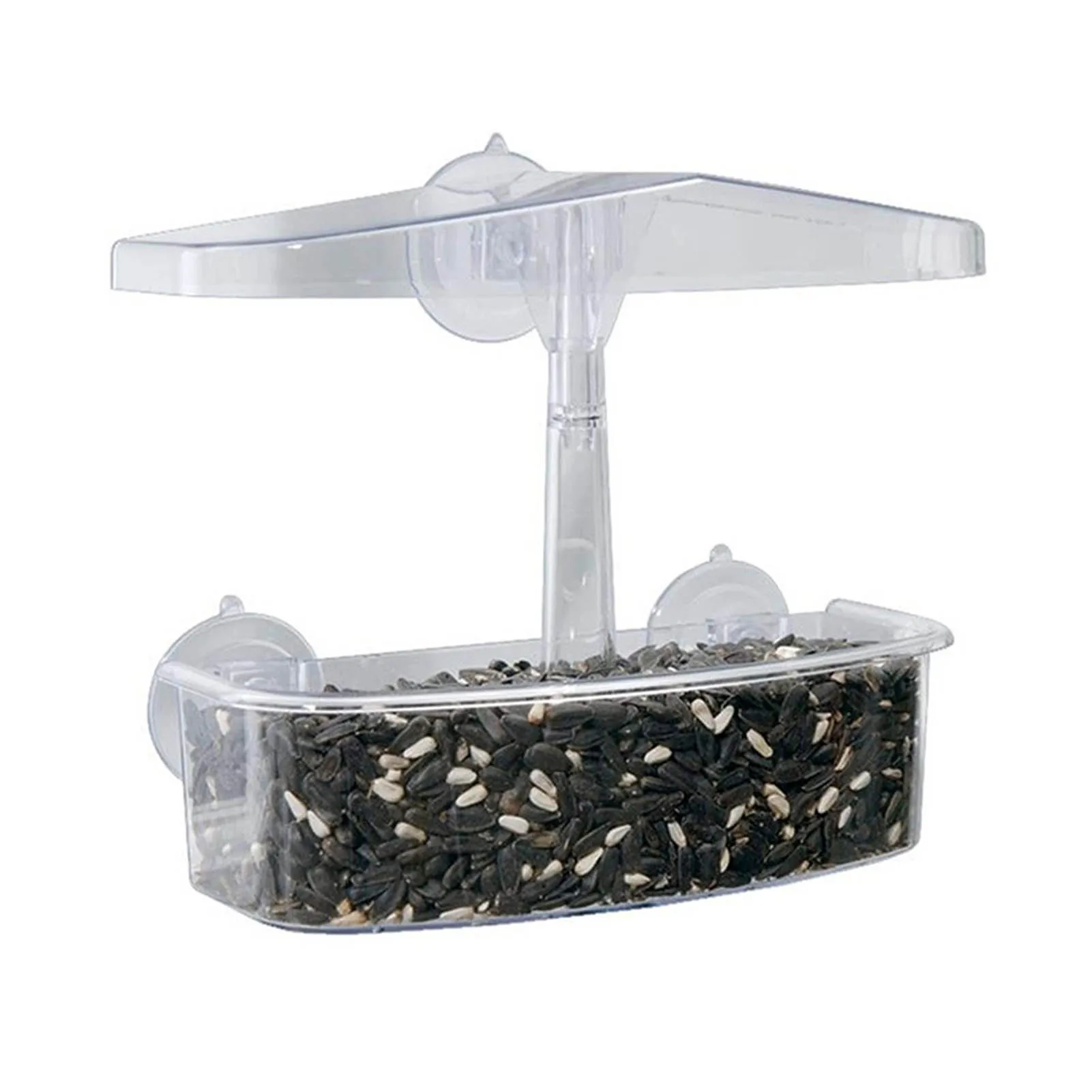 Bird Feeder Transparent Window Viewing Bird Feeders Tray Birdhouse Pet Water Feeder Suction Cup Mount House Type Bird Feeder