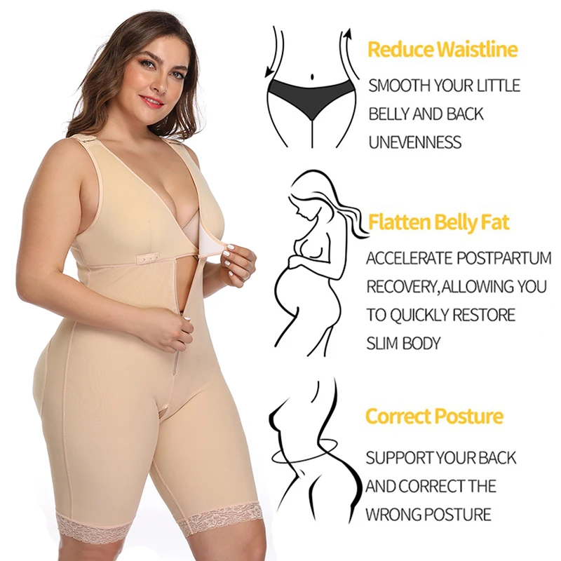 Body Shaper Women Slimming Shapewear Plus Size Full Body Shaper Waist Trainer Corset Seamless Butt Lifter faja moldeadora Binder
