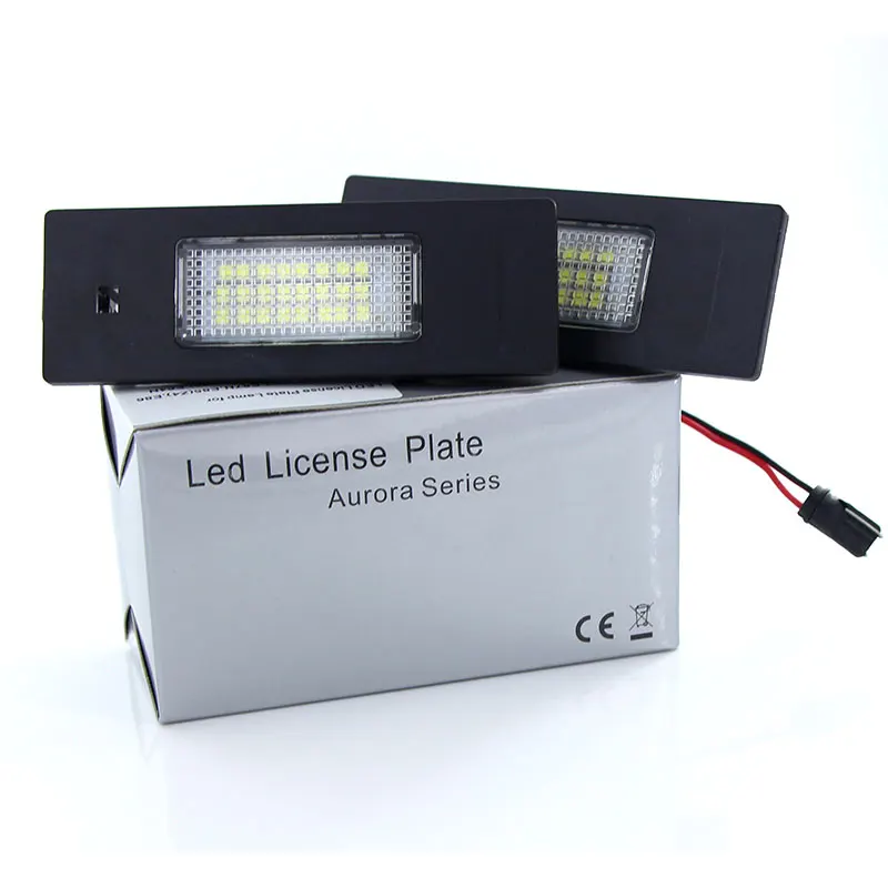 2pcs Error Free LED License Number Plate Light For 2004-2012 For BMW 1 Series E81/E87 (116i,116d,118i,118d,120i,120d,123d,130i)